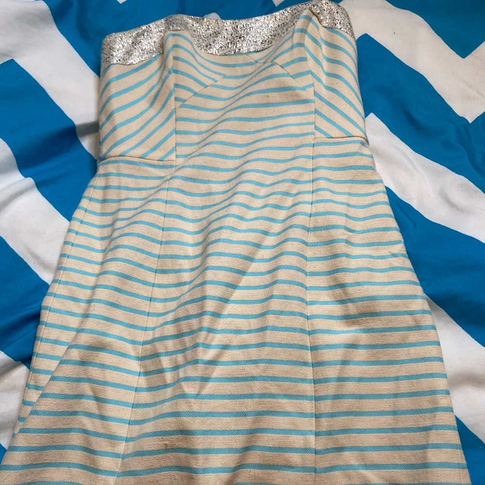 SOLD; LILLY PULITZER Striped Dress - Picture 1 of 4